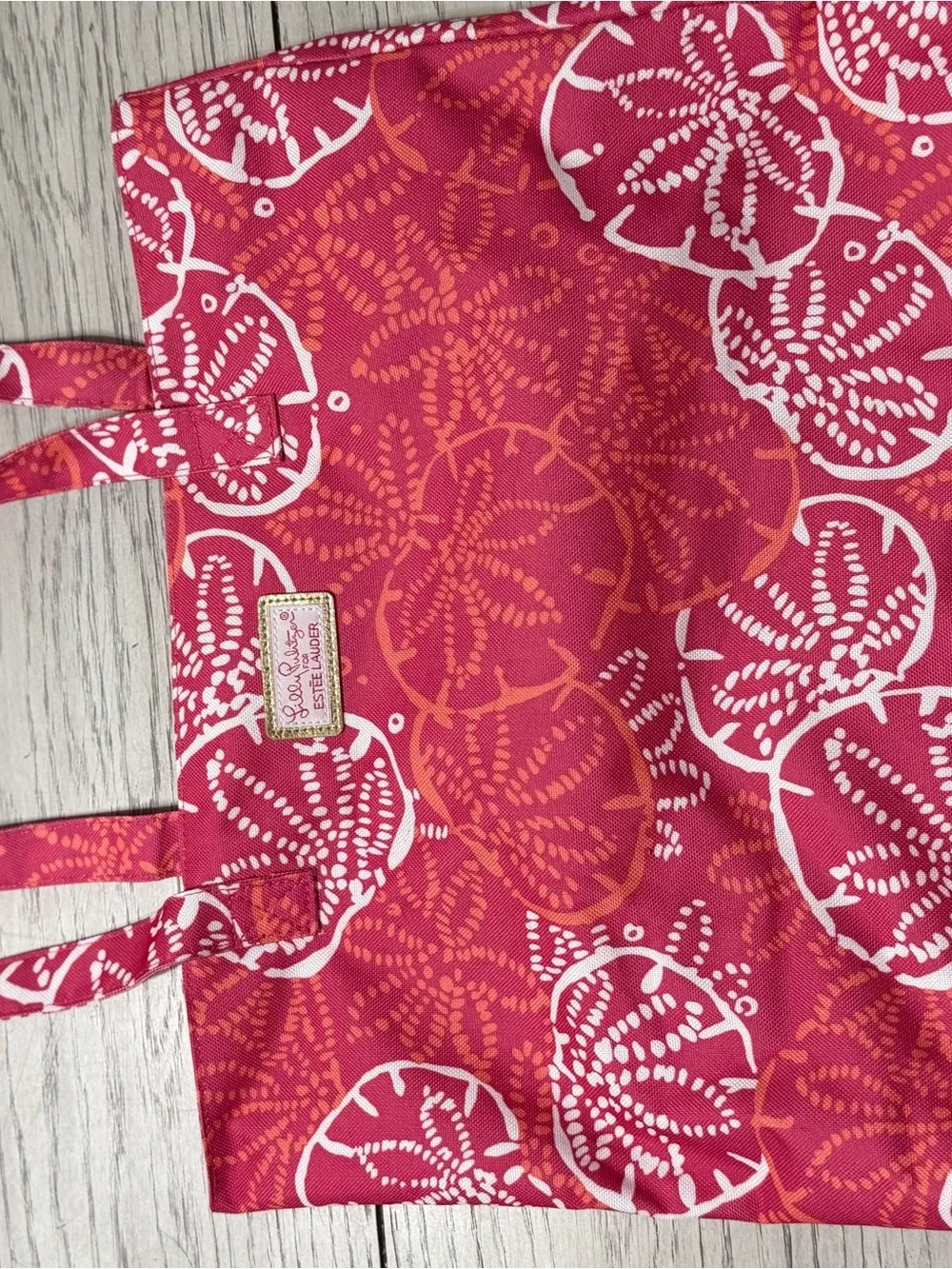 Lilly Pulitzer Pink & Orange Floral Print Tote